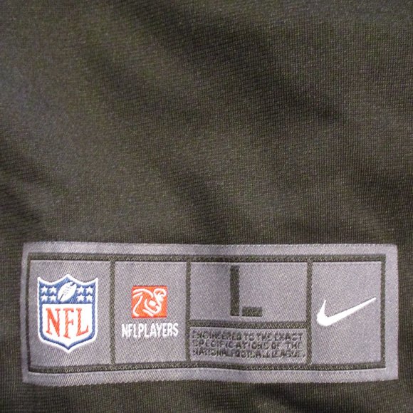 NFL Nike NEW Bangles Blanton Men Large Black Orange White Football Jersey - Picture 5 of 11